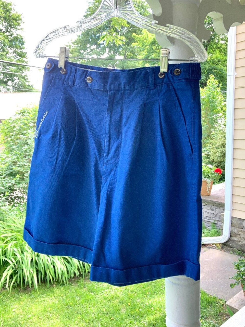 Vintage Sergio Tacchini 100% Cotton Shorts w Cuffs, Men’s